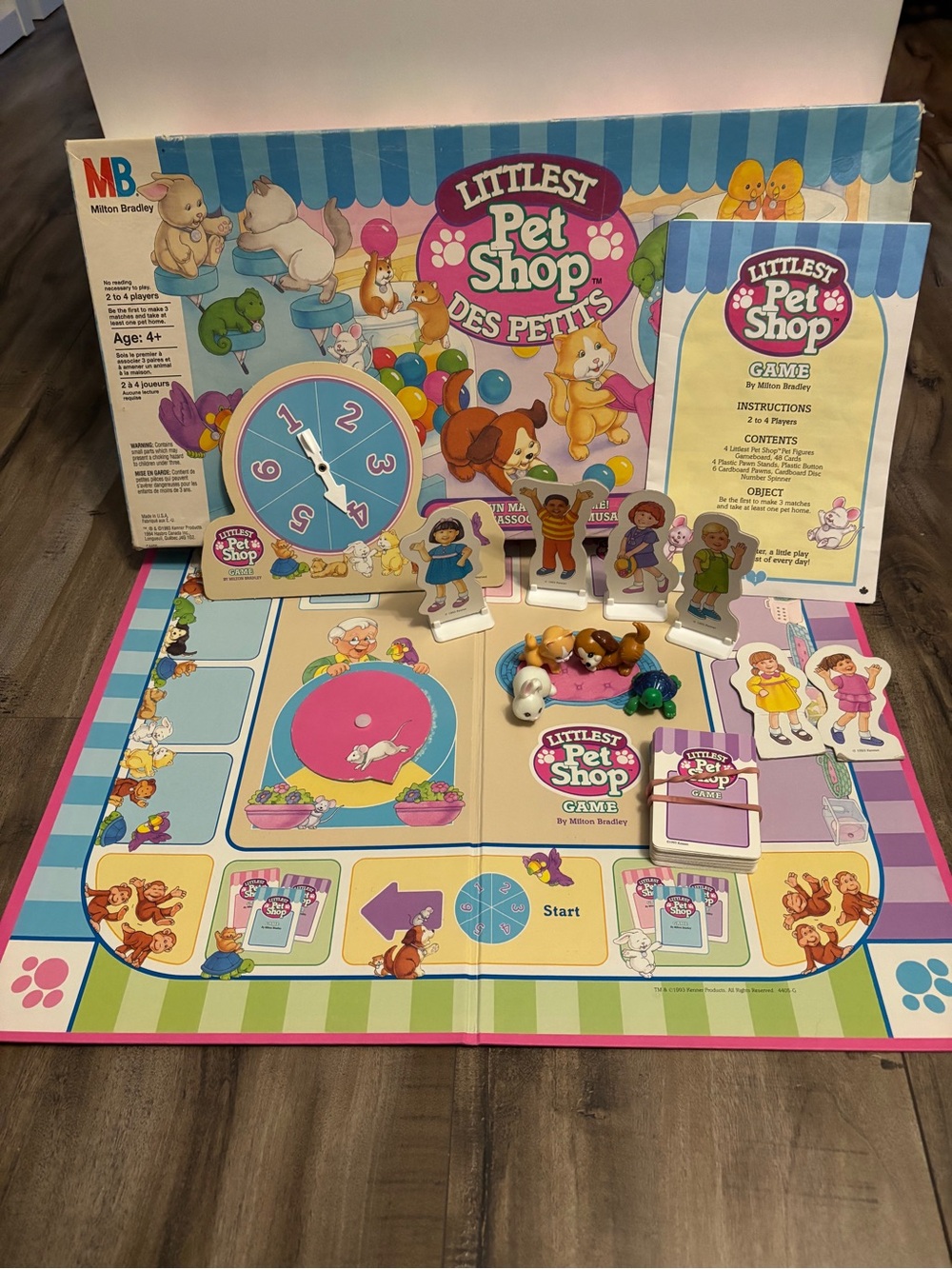 Vintage 1993 Littlest Pet Shop A Fun Matching Game Complete LPS
